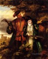 Enrique VIII y Ana Bolena Ciervos disparando escena social victoriana William Powell Frith